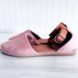 Pink Suede Espadrilles- 9.5